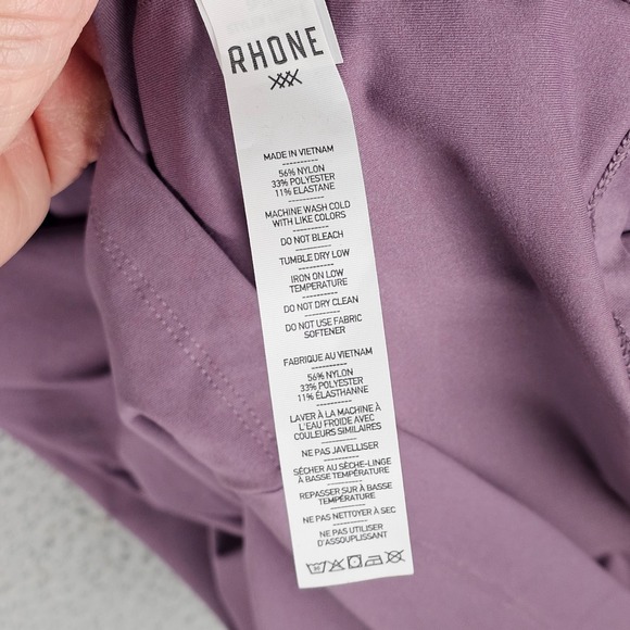 Rhone Reign Short Sleeve Shirt Mens Medium Heather Athletic UPF50 $68 - Picture 10 of 11